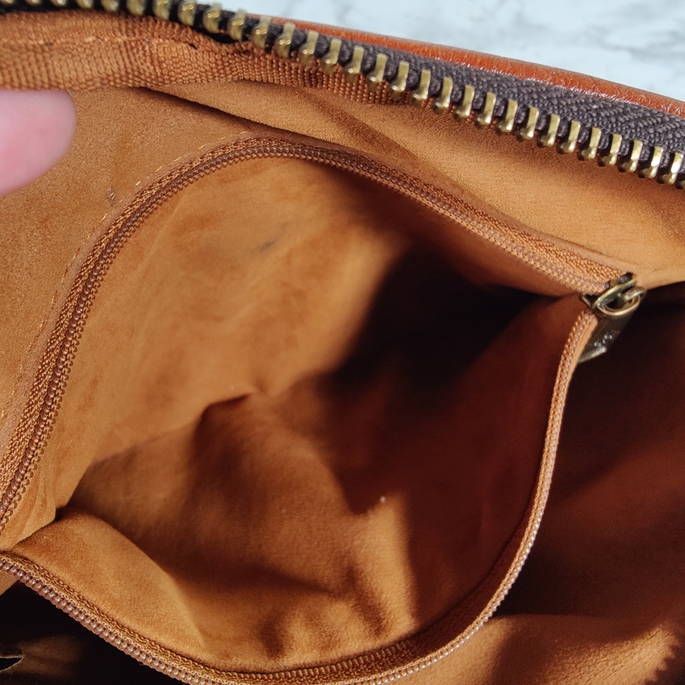 Patricia Nash Brown Leather Multi Pocket Crossbody Purse - Picture 10 of 16